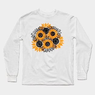 Little Aesthetic Sunflower Long Sleeve T-Shirt